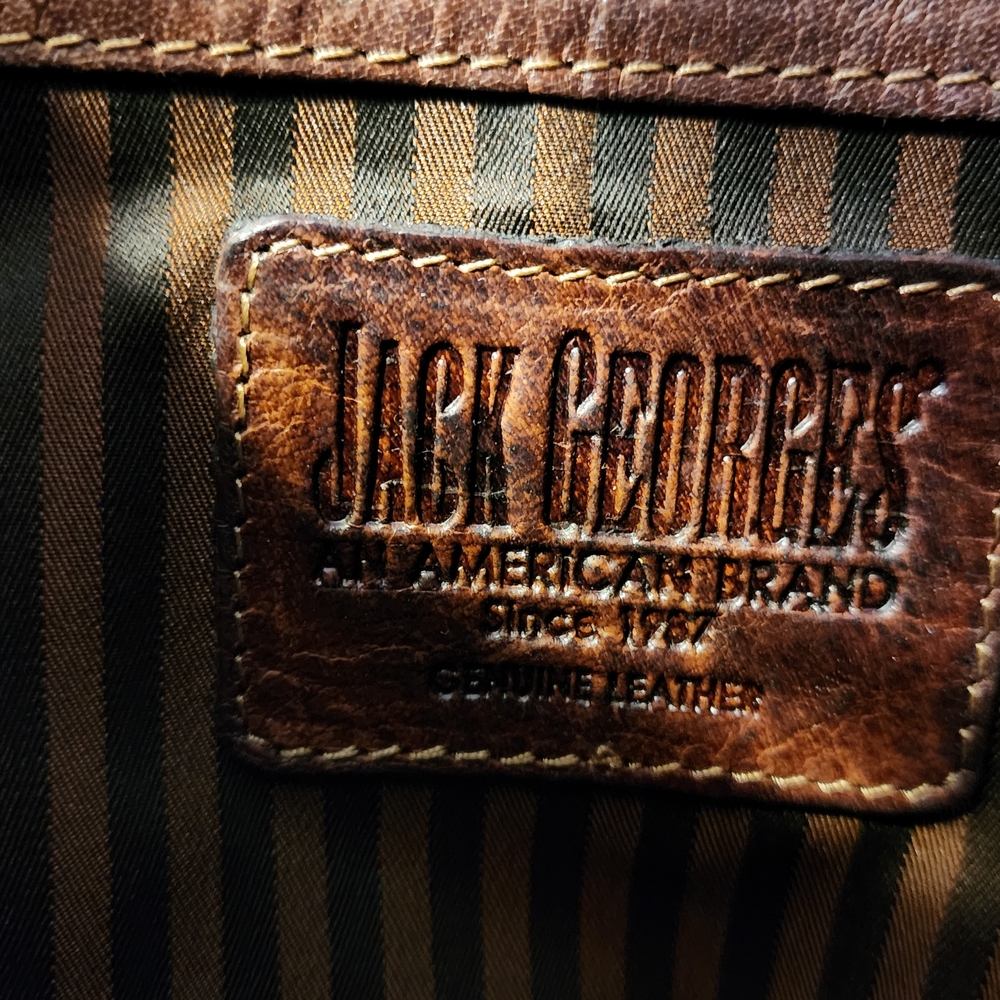 Jack Georges Voyager Hobo Crossbody Leather Bag - Picture 8 of 13